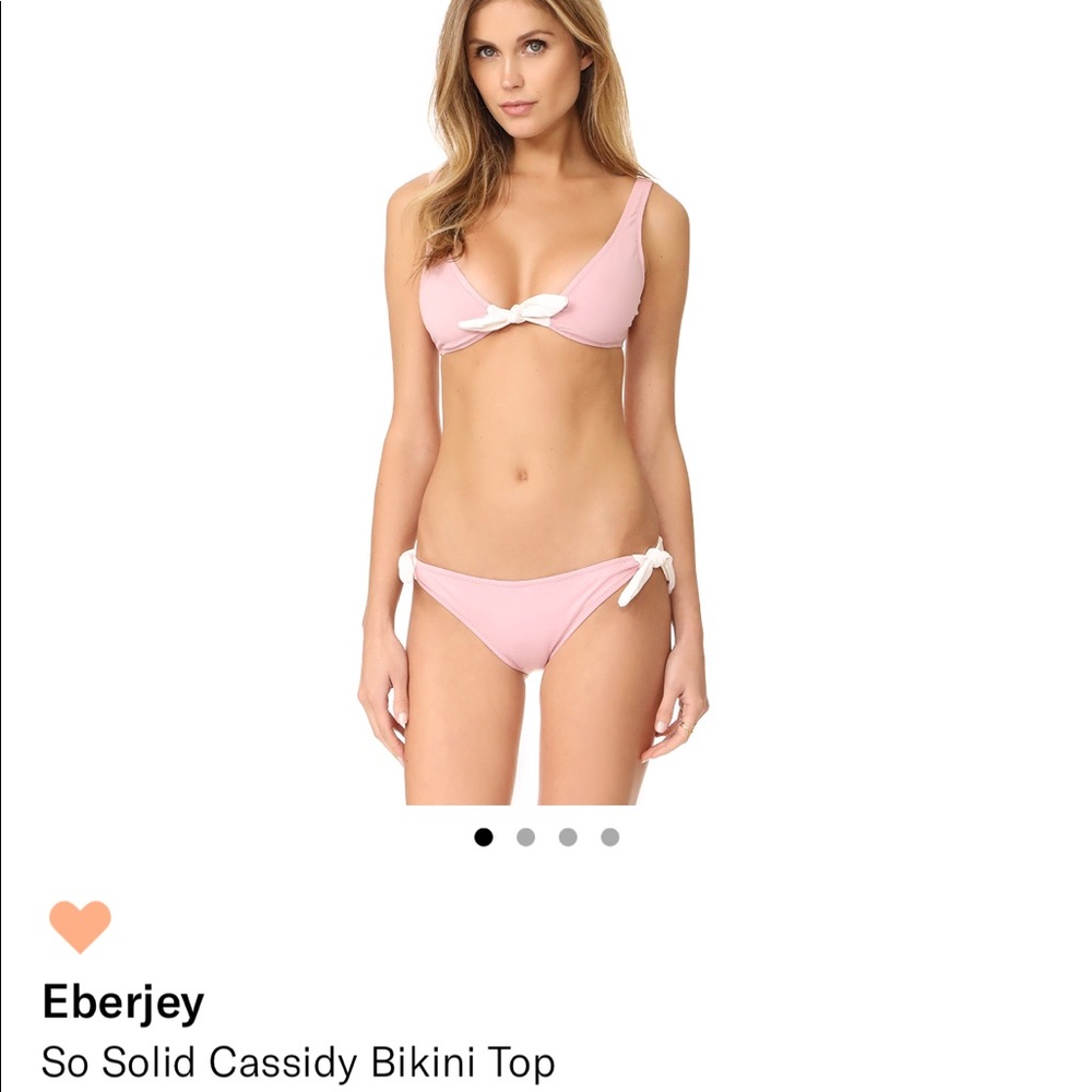 Pink bikini top and bottom S